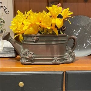 Home Interiors Rustic Brown Planter